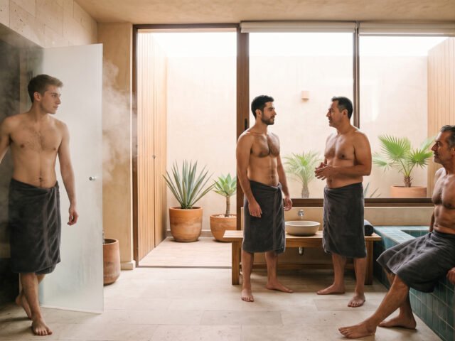 Saunas gay y vapores en Querétaro: Cronos, El Sitio y la tradición de Baños Alameda